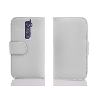 LG G2 lommebokdeksel case (hvit)