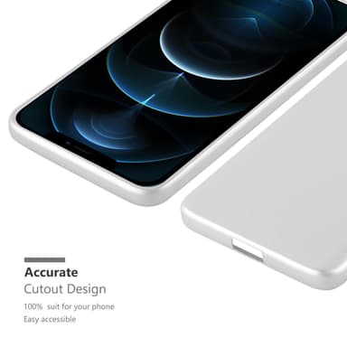 Deksel iPhone 12 / 12 PRO Case Cover (sølv)
