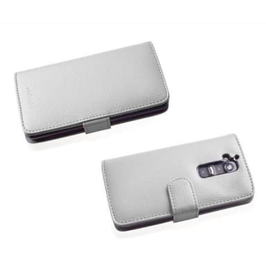 LG G2 lommebokdeksel case (hvit)