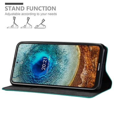 Nokia X10 / X20 lommebokdeksel case (turkis)