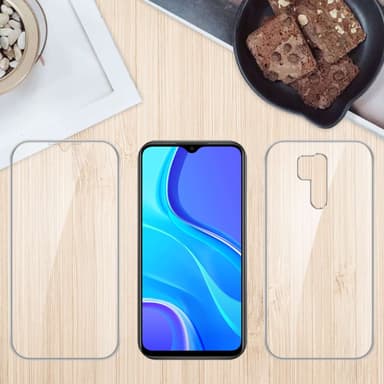 Xiaomi RedMi 9 Deksel 360 Case Cover (Gjennomsiktig)