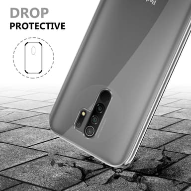 Xiaomi RedMi 9 Deksel 360 Case Cover (Gjennomsiktig)