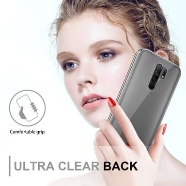 Xiaomi RedMi 9 Deksel 360 Case Cover (Gjennomsiktig)