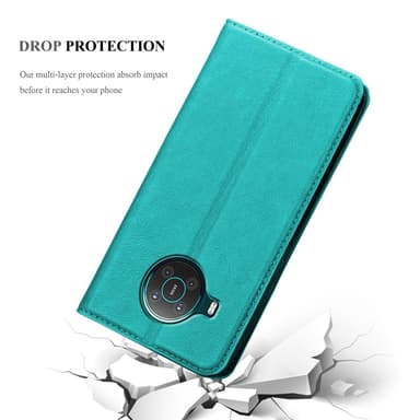 Nokia X10 / X20 lommebokdeksel case (turkis)