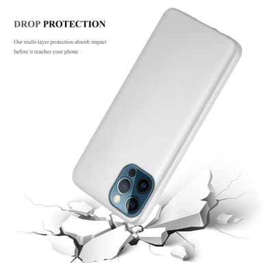 Deksel iPhone 12 / 12 PRO Case Cover (sølv)