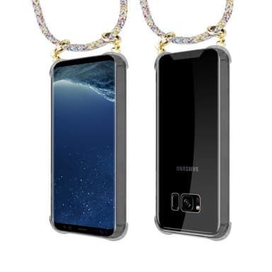 Samsung Galaxy S8 Deksel med Halskjede (gul)