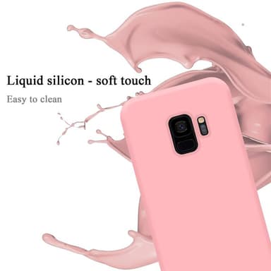 Samsung Galaxy S9 silikondeksel case (rosa)