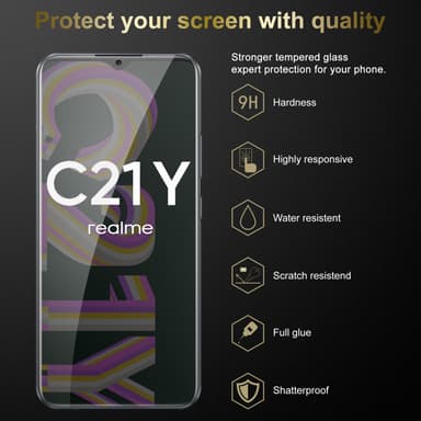 Realme C21Y / C25Y Skjermbeskytter Skärmskydd