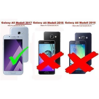 Samsung Galaxy A5 2017 Deksel Cover Etui (svart)