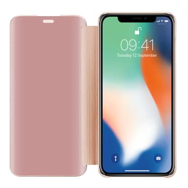 iPhone X / XS lommebokdeksel etui (rosa)