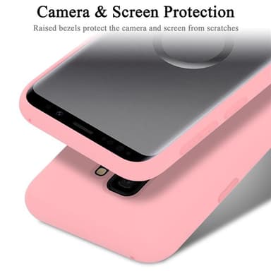 Samsung Galaxy S9 silikondeksel case (rosa)