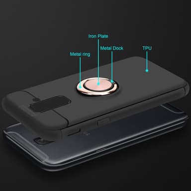 Samsung Galaxy A6 PLUS 2018 silikondeksel cover (svart)