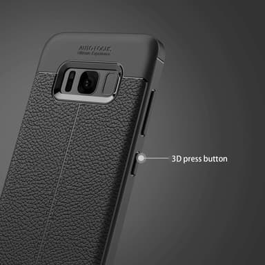 Samsung Galaxy S8 PLUS Deksel Kunstskinn (svart)