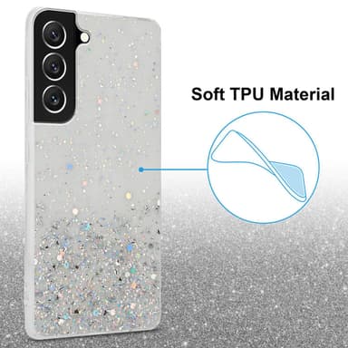 Samsung Galaxy S22 Silikondeksel Glitter
