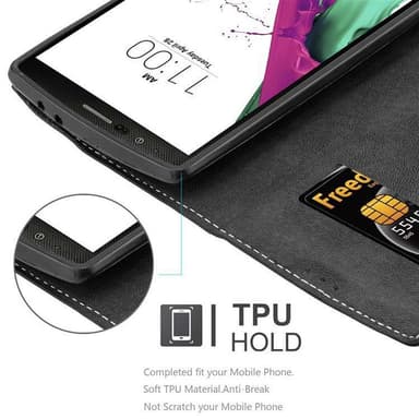 LG G4 / G4 PLUS Deksel Case Cover (svart)