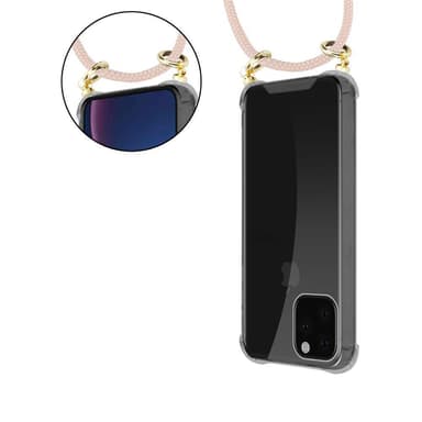 iPhone 11 PRO MAX Deksel med Halskjede (rosa)