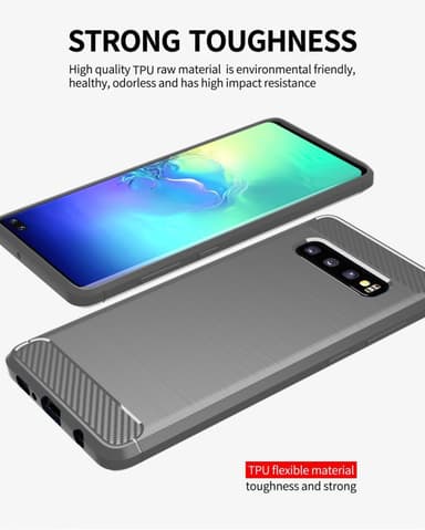 Deksel Samsung Galaxy S10 4G ultra slim (grå)