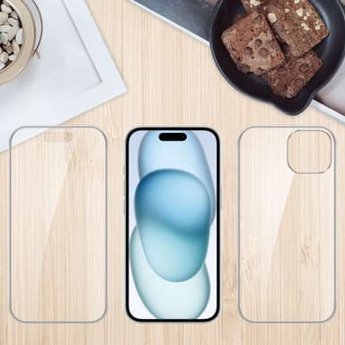 iPhone 15 PLUS Deksel 360 Case Cover (Gjennomsiktig)