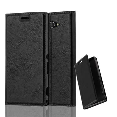 Sony Xperia M2 / M2 AQUA lommebokdeksel case (svart)