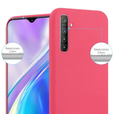 Deksel Realme X2 / XT / Oppo K5 Silikon cover (rød)