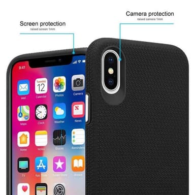 iPhone X / XS Deksel Case Cover (svart)