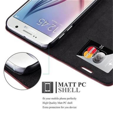 Samsung Galaxy S6 lommebokdeksel case (rød)