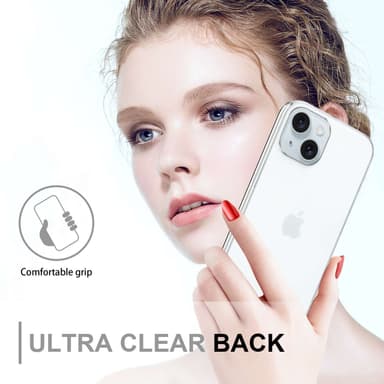 iPhone 15 PLUS Deksel 360 Case Cover (Gjennomsiktig)