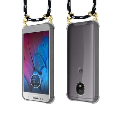 Motorola MOTO G5S Deksel med Halskjede (svart)