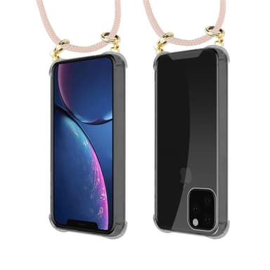 iPhone 11 PRO MAX Deksel med Halskjede (rosa)