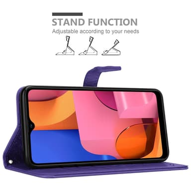 Samsung Galaxy A20s lommebokdeksel case (lilla)