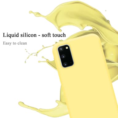 Samsung Galaxy S20 silikondeksel case (gul)