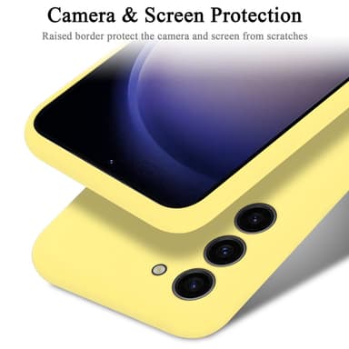 Samsung Galaxy S24 silikondeksel case (Gul)