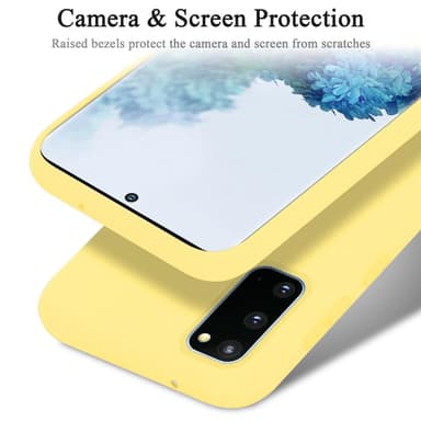 Samsung Galaxy S20 silikondeksel case (gul)