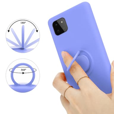 Deksel Samsung Galaxy A22 5G Ring Case (lilla)