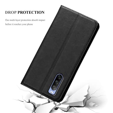 Sony Xperia 10 III lommebokdeksel case (svart)
