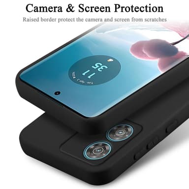 Motorola Edge 40 Neo silikondeksel case (svart)