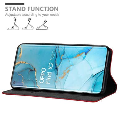 Oppo FIND X2 PRO lommebokdeksel case (rød)