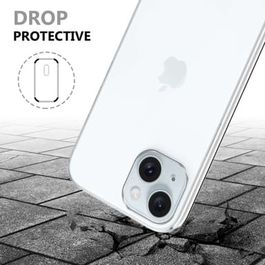 iPhone 15 PLUS Deksel 360 Case Cover (Gjennomsiktig)