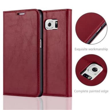 Samsung Galaxy S6 lommebokdeksel case (rød)