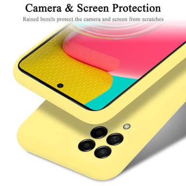 Samsung Galaxy M53 5G silikondeksel case (gul)