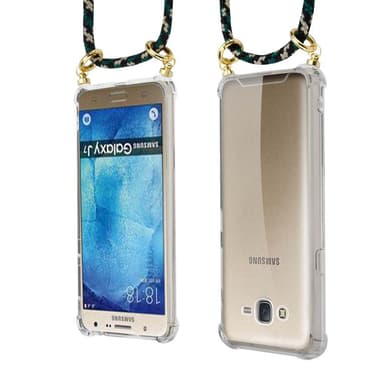 Samsung Galaxy J7 2015 Deksel med Halskjede (brun)