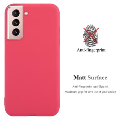 Deksel Samsung Galaxy S21 5G Silikon cover (rød)