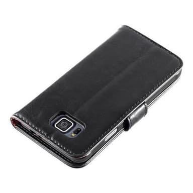 Samsung Galaxy ALPHA lommebokdeksel etui (svart)