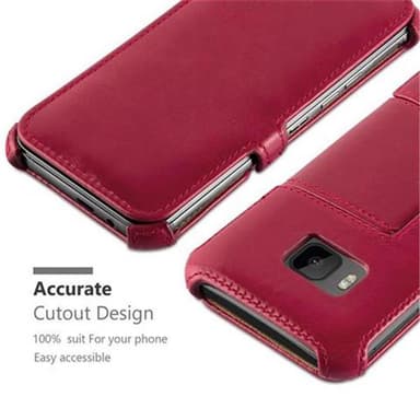 HTC ONE M9 lommebokdeksel case (rød)