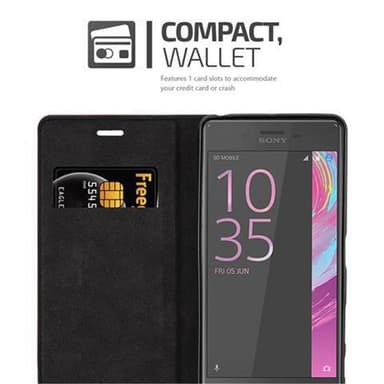 Sony Xperia X PERFORMANCE lommebokdeksel case (brun)