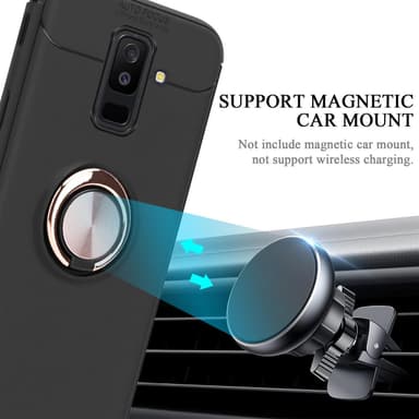 Samsung Galaxy A6 PLUS 2018 silikondeksel cover (svart)