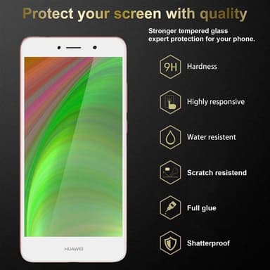 Huawei Enjoy 7 PLUS Skjermbeskytter Skärmskydd (hvit)