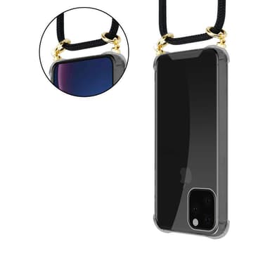 iPhone 11 PRO MAX Deksel med Halskjede (svart)