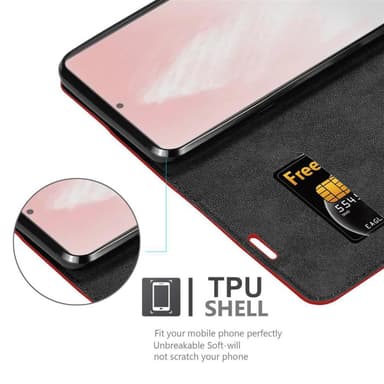Samsung Galaxy NOTE 20 PLUS lommebokdeksel case (rød)