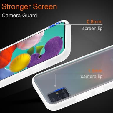 Samsung Galaxy A51 5G Deksel Case Cover (gjennomsiktig)